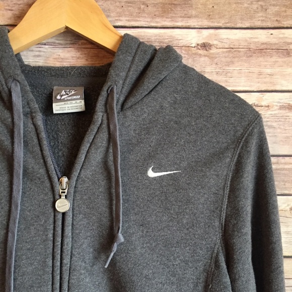 Jackets & Blazers - NIKE Zip Up Hoodie Woman’s Medium Grey Team Nike